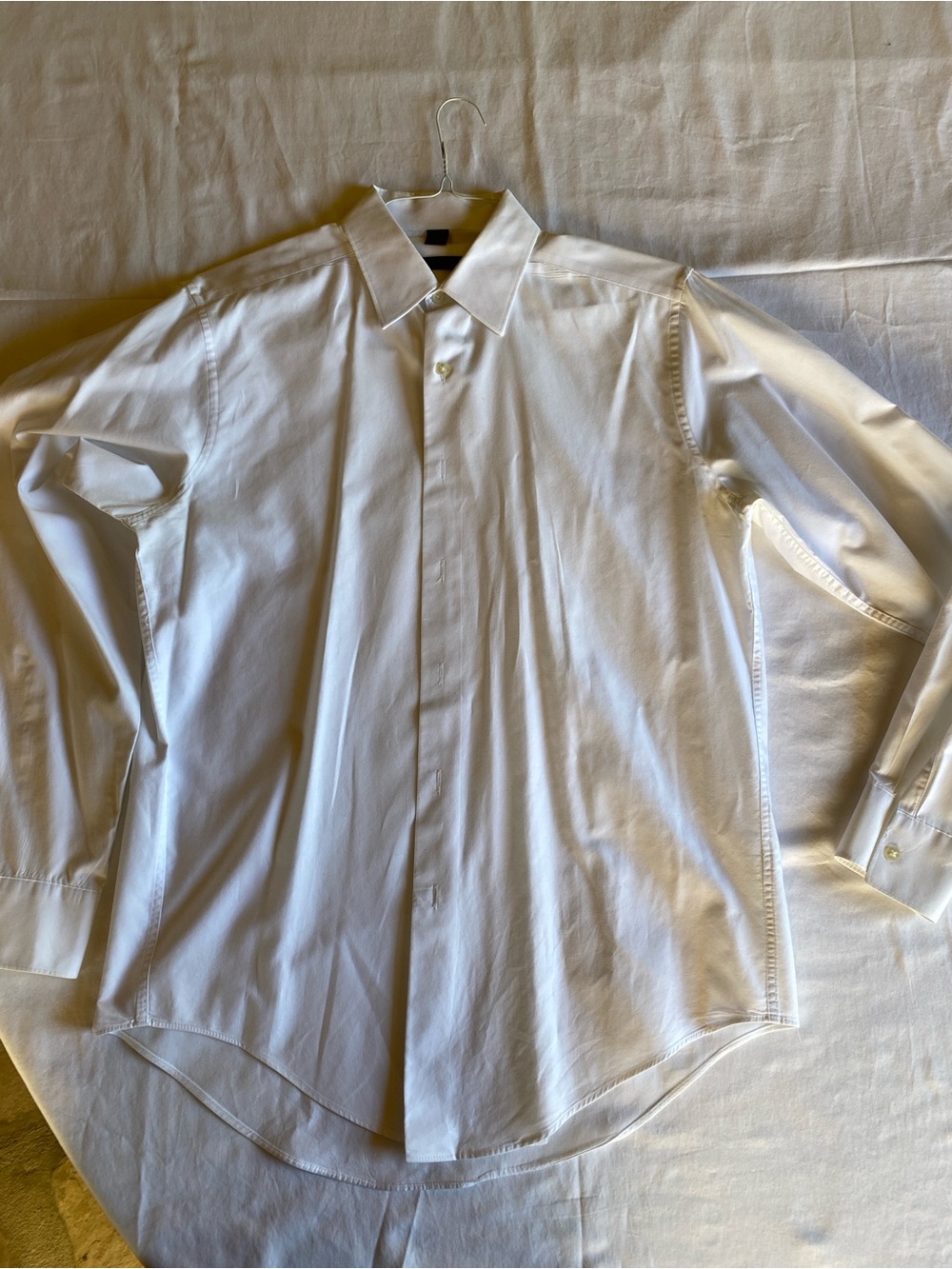 Dkny White Men's Long-Sleeve Dress Shirt